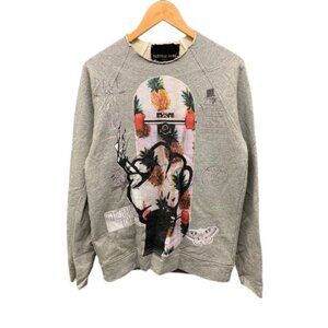 Bastille-Farc Venezia Sweatshirt Men’s Gray Graphic Pineapple Skateboard M